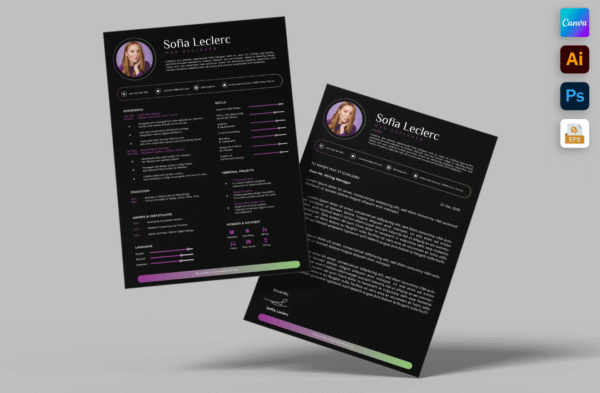 Elegant Aesthetic Professional Cv Resume